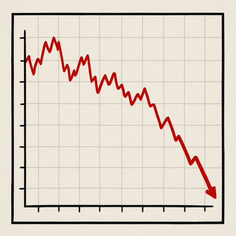 Stock Graph going down